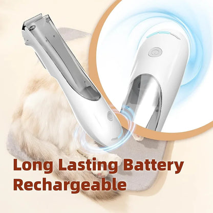 Hair-sucking pet hair clipper