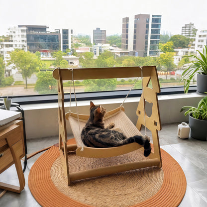Wood Fancy Cat Hammock