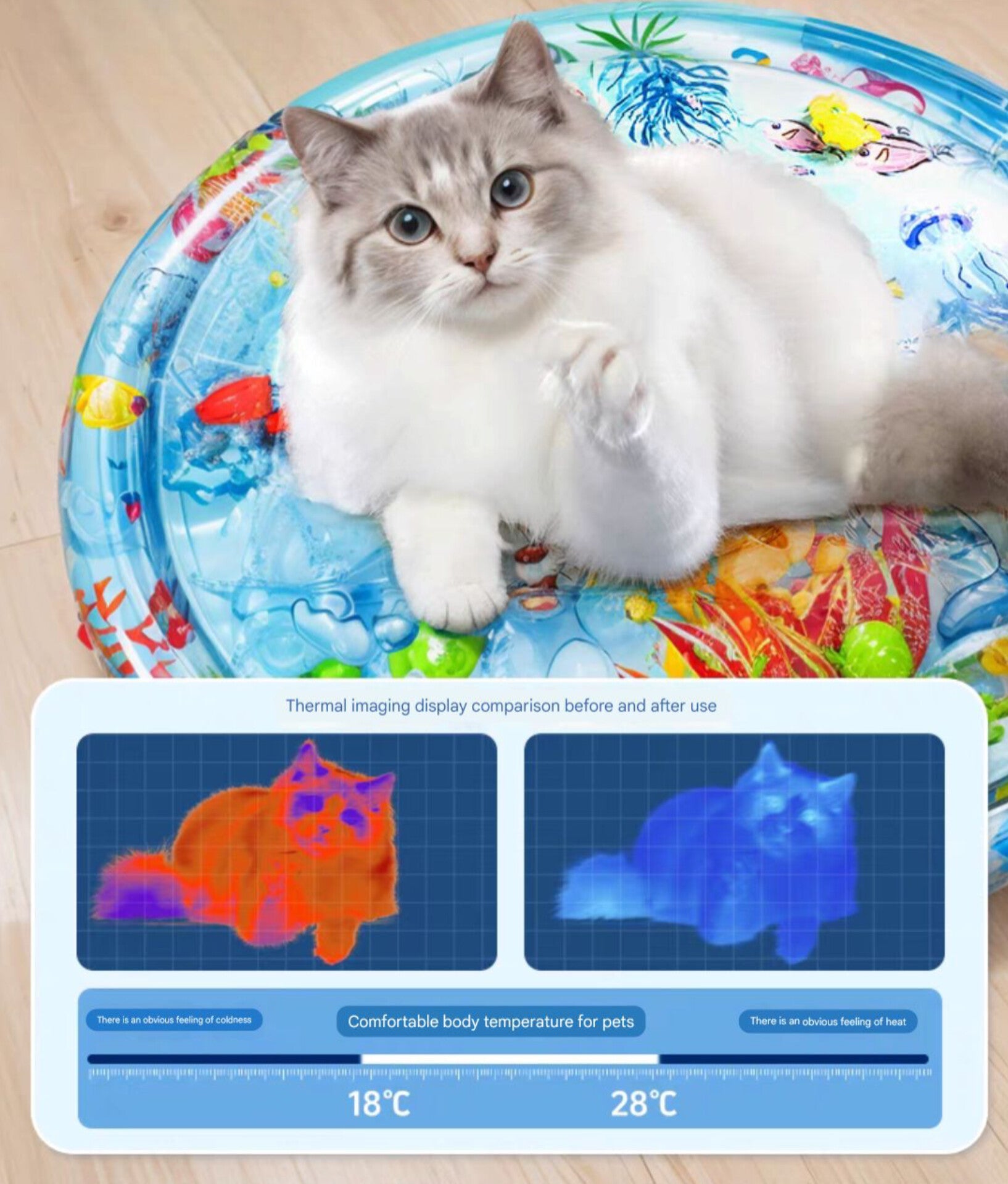 Pet Inflatable Water Play Mat - PetsLoveStory®