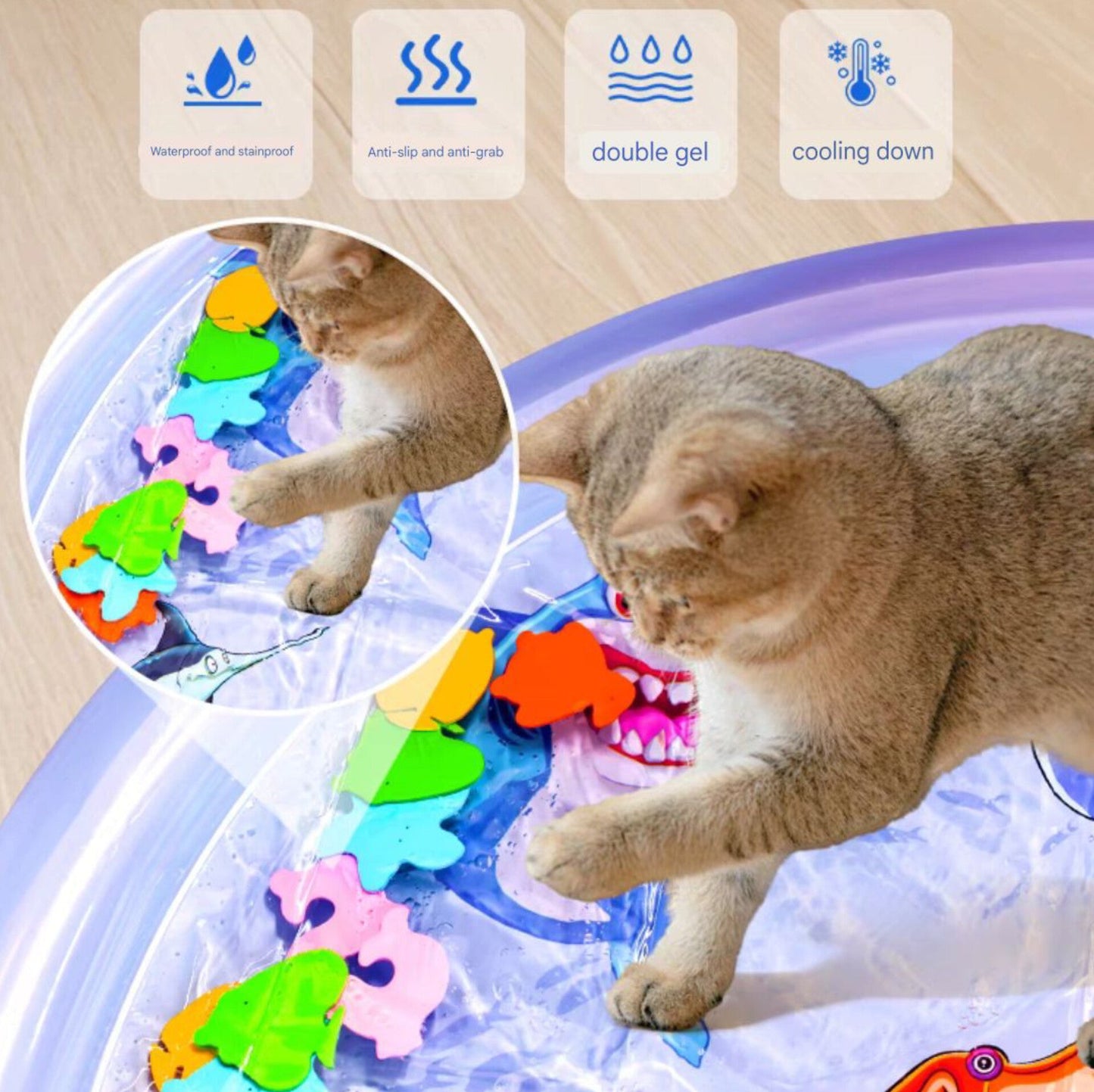 Pet Inflatable Water Play Mat - PetsLoveStory®