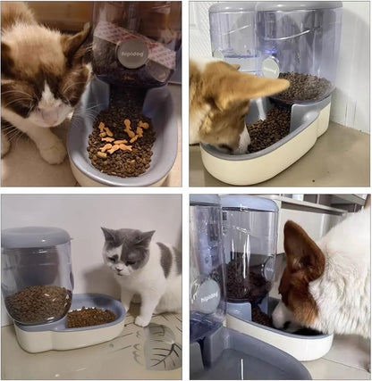 Automatic Pet Feeder 4L Gravity Dog Food Dispenser Large Capacity - PetsLoveStory®