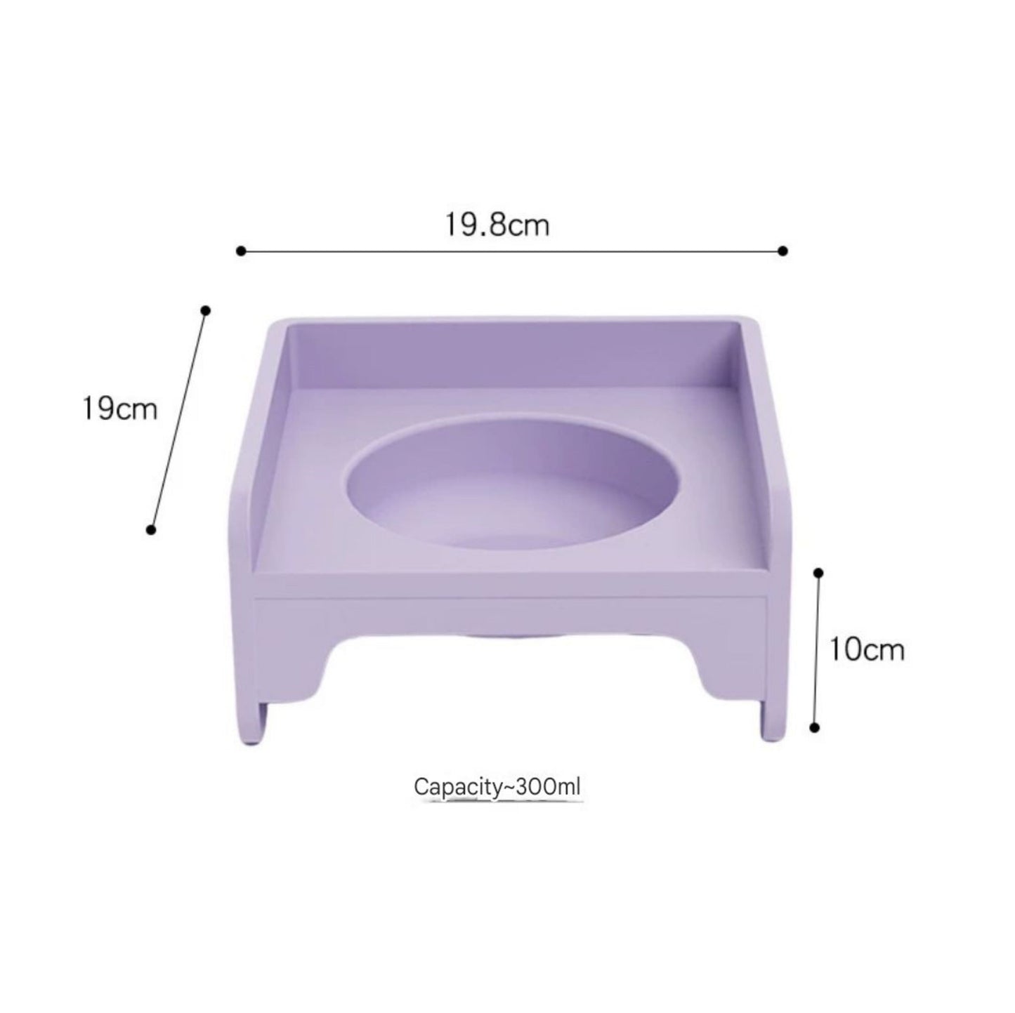 Ceramic Square bowl cat bowl - PetsLoveStory®