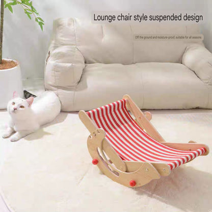 Cat Recliner Chair Solid Wood Multiple Adjustment Levels - PetsLoveStory®
