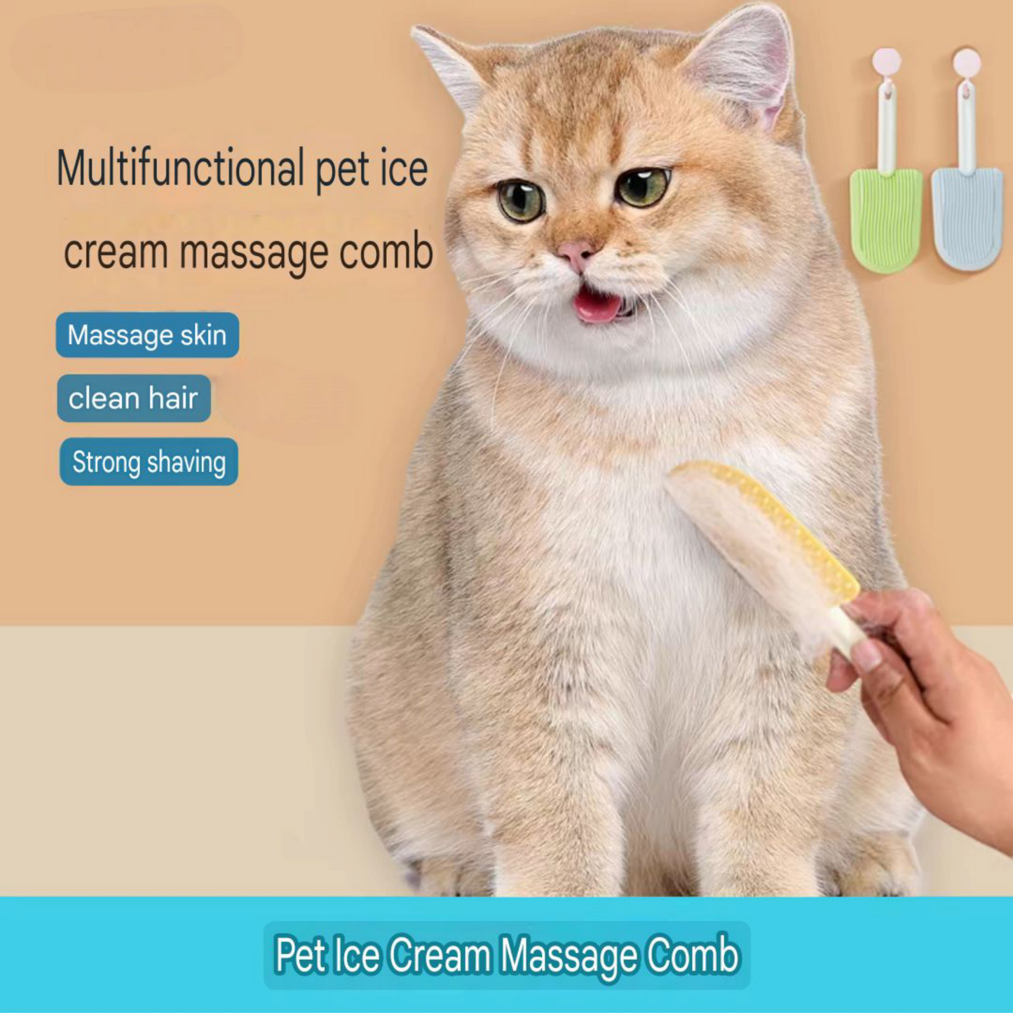 Multifunctional pet ice cream massage comb - PetsLoveStory®