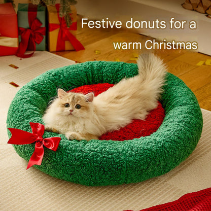 A windproof and warm Christmas nest for cats - PetsLoveStory®