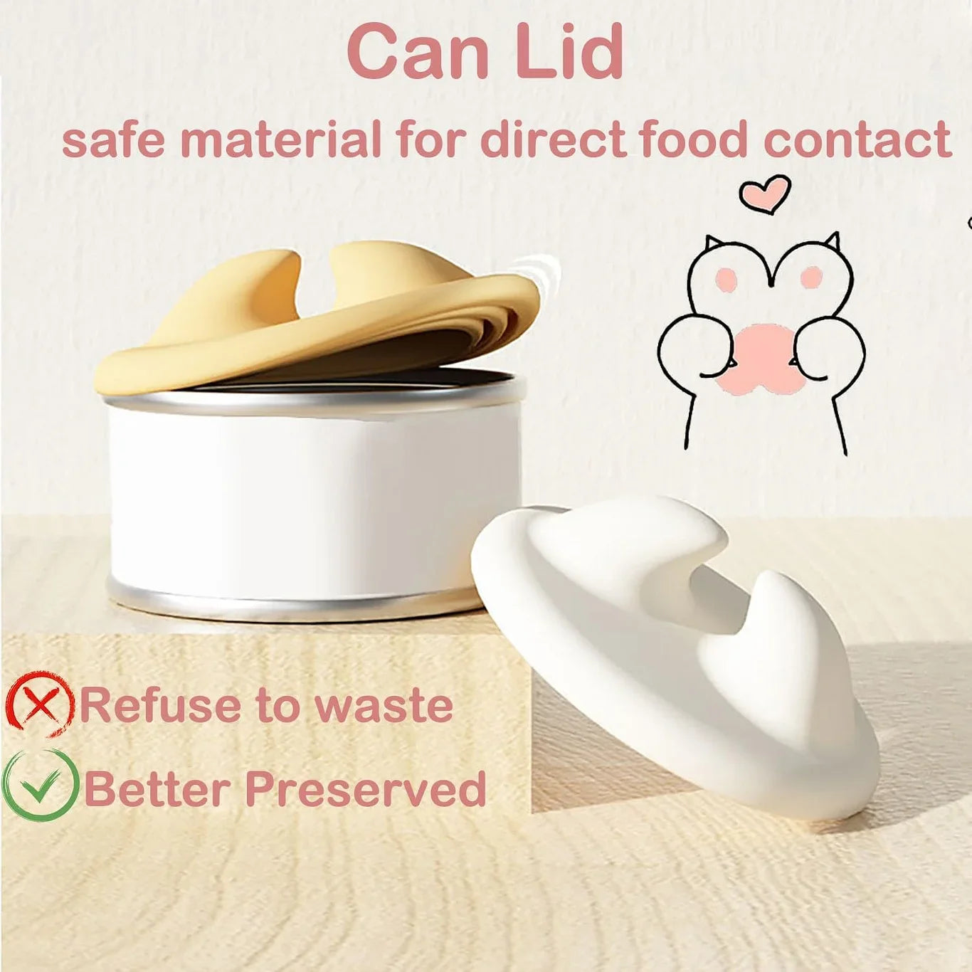 Pet Food Can Lid& Can Opener,Cat Food Spoon for Wet Food - PetsLoveStory®