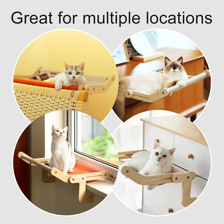 Cat Window & Side Bed Perch - PetsLoveStory®