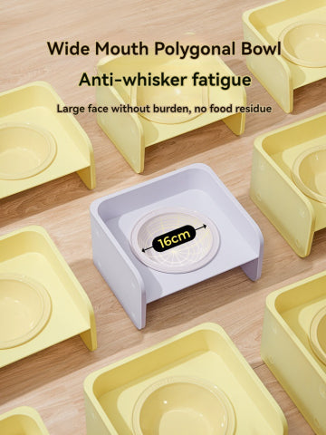 Pet square dish rack bowl - PetsLoveStory®