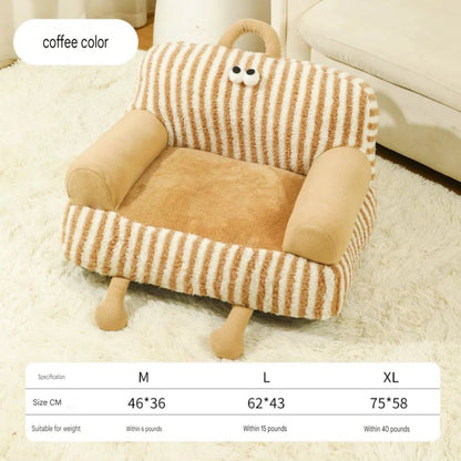 Warm thick pet sofa bed removable and washable - PetsLoveStory®