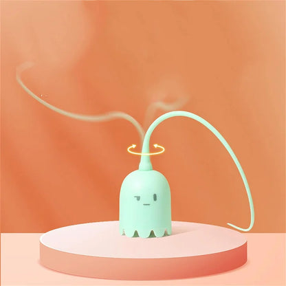 Cat Wand Toy Automatic Silicone Tail Teaser Toy 2 In 1 - PetsLoveStory®