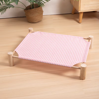 Wooden Cat Camp Bed for summer - PetsLoveStory®