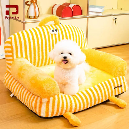 Warm thick pet sofa bed removable and washable - PetsLoveStory®