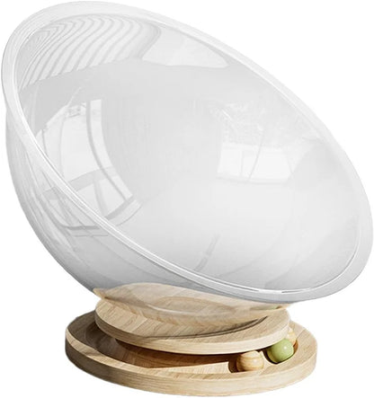 Space Capsule Cat Bed Transparnt Cat House - PetsLoveStory®