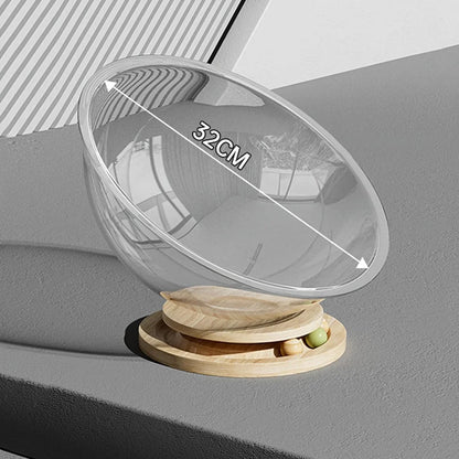 Space Capsule Cat Bed Transparnt Cat House - PetsLoveStory®