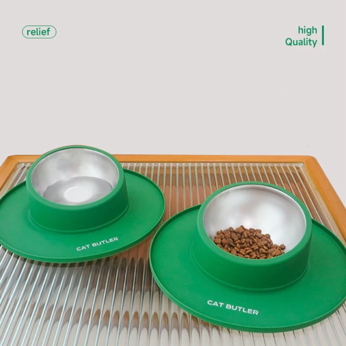 Anti-Rollover Cat Bowl - PetsLoveStory®