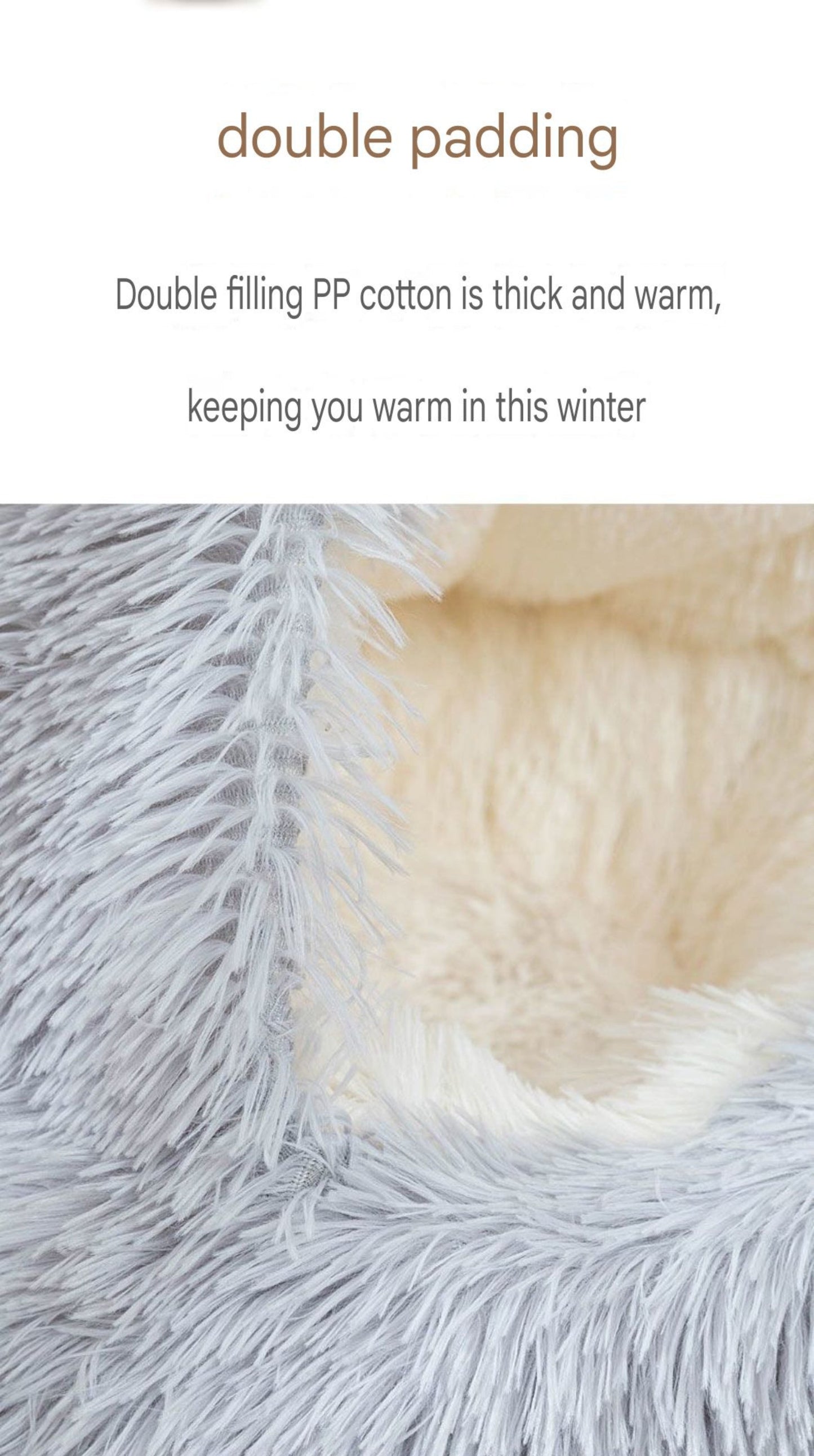 Warm cozy bed - PetsLoveStory®