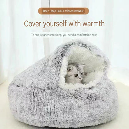 Warm cozy bed - PetsLoveStory®