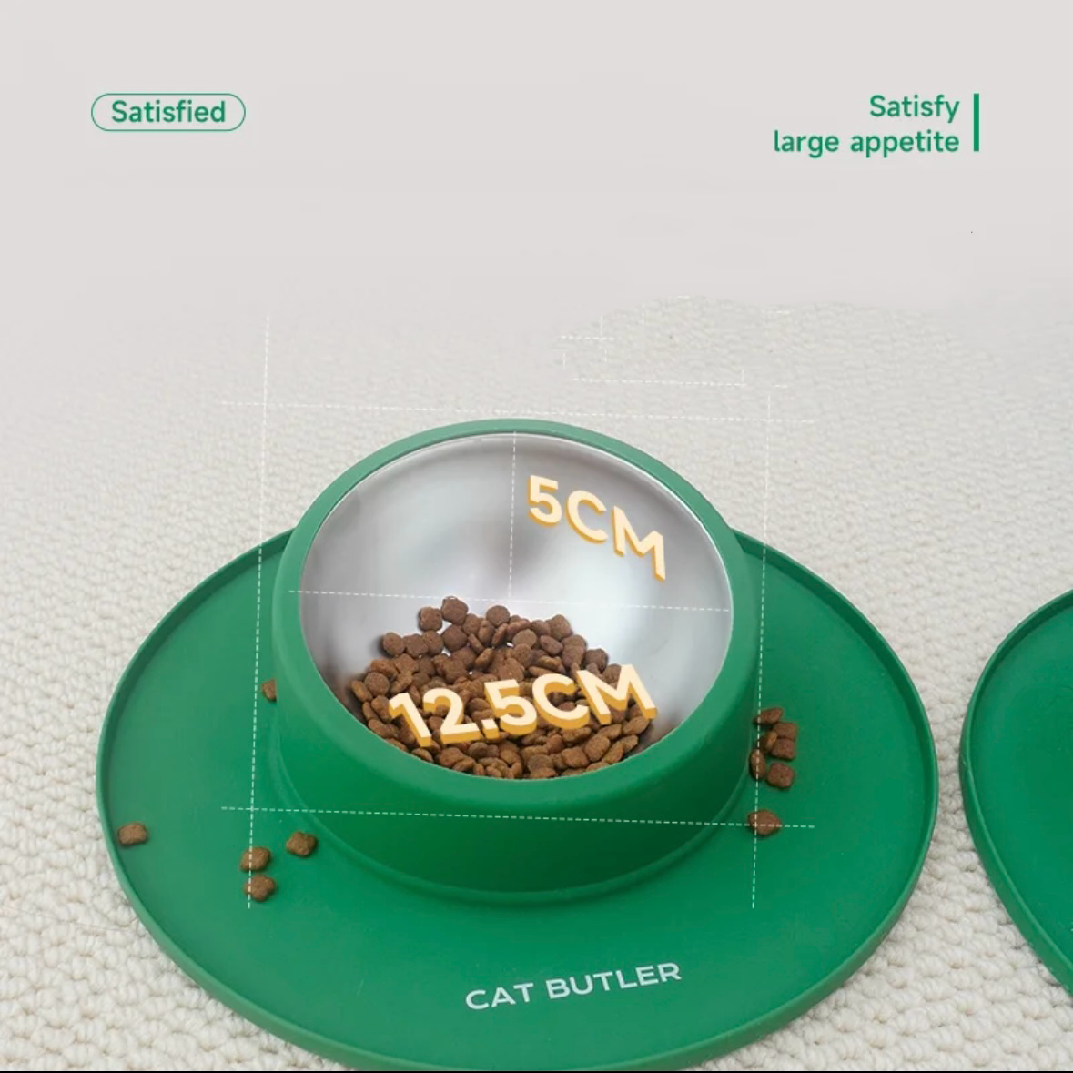 Anti-Rollover Cat Bowl - PetsLoveStory®