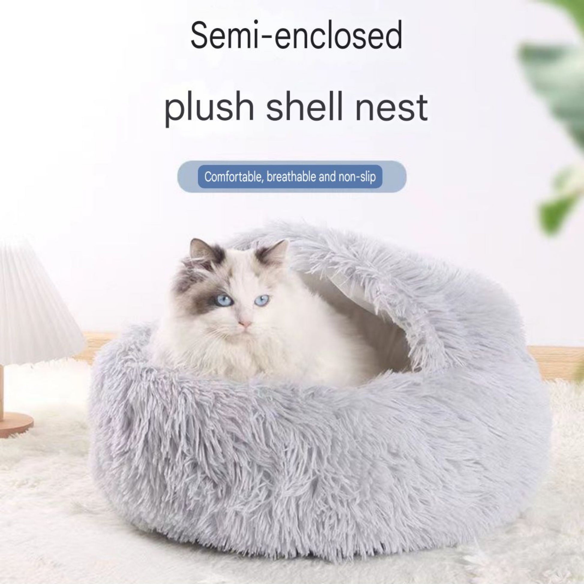 Warm cozy bed - PetsLoveStory®