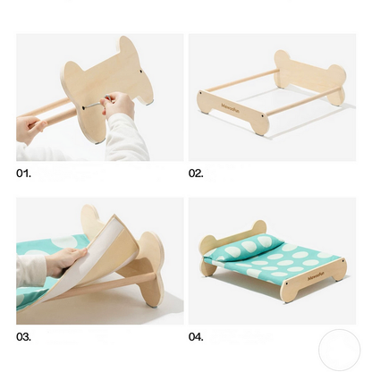 Cat luxury Wooden Bed - PetsLoveStory®