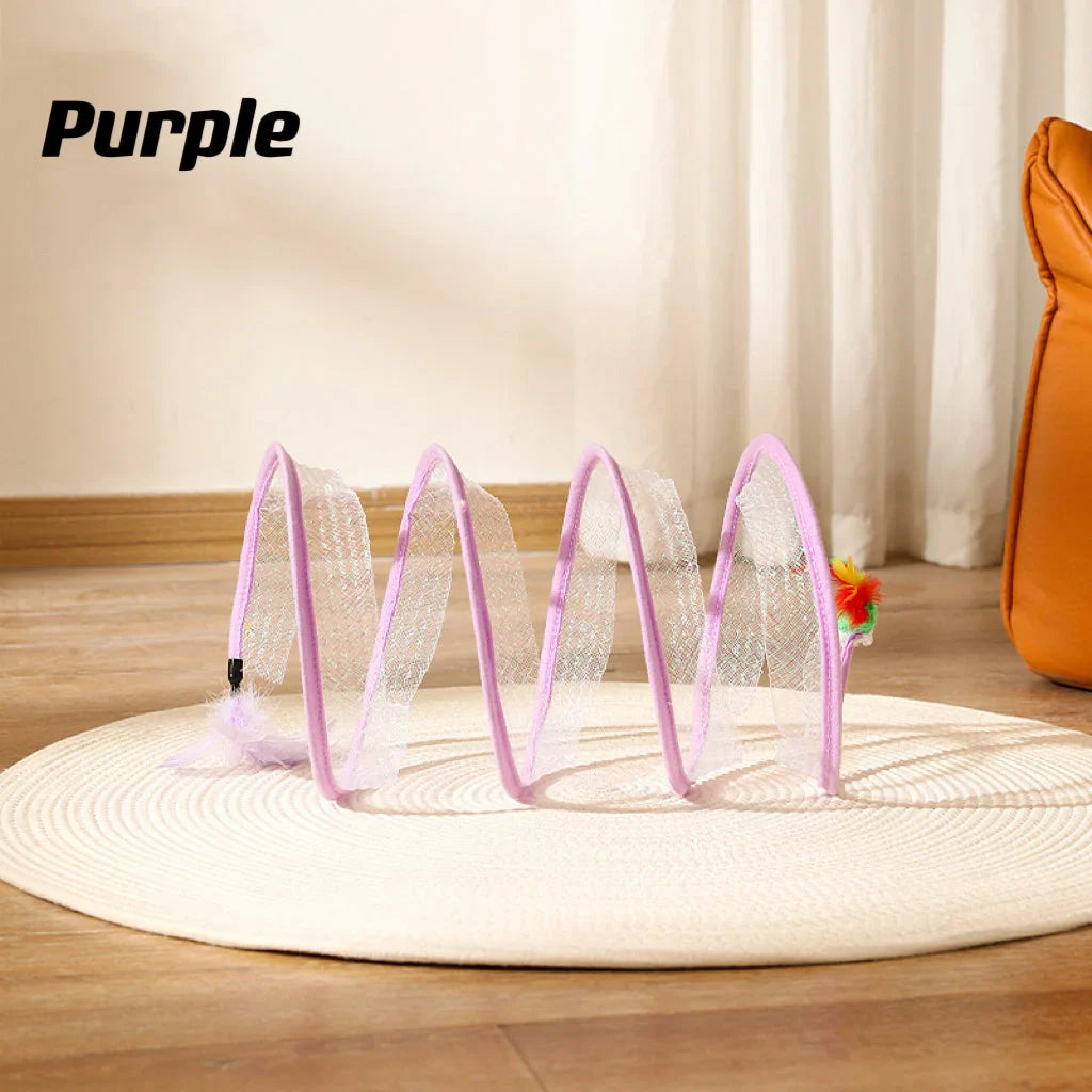 Folding Cat Tunnel Pet Toys - PetsLoveStory®