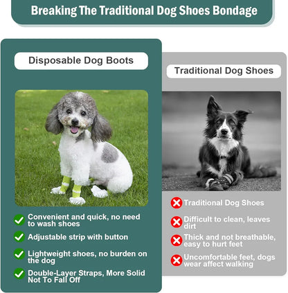 Disposable Waterproof Dog Booties for Paw Protection - PetsLoveStory®