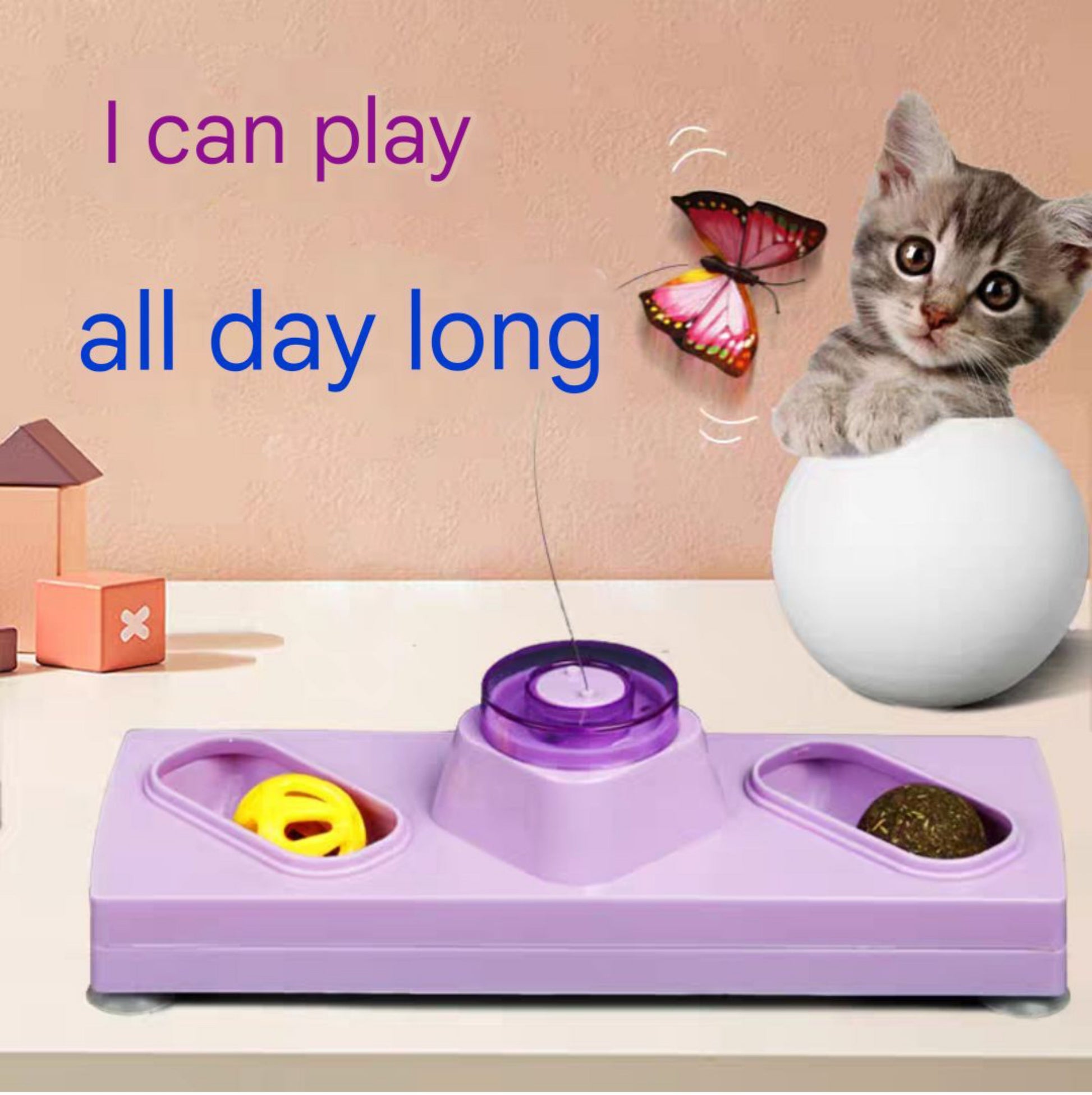 self-entertainment cat toy - PetsLoveStory®