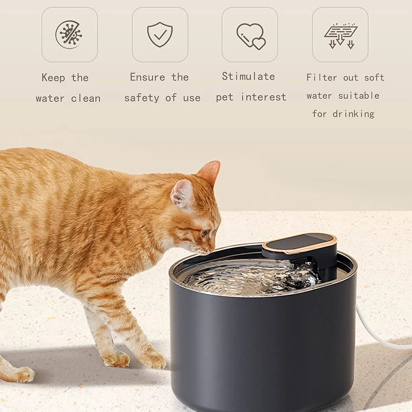 PetsLoveStory® Water Fountain - PetsLoveStory®