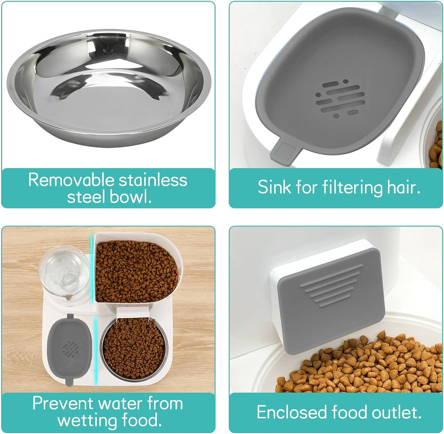 Cat Feeder and Water Dispenser - PetsLoveStory®