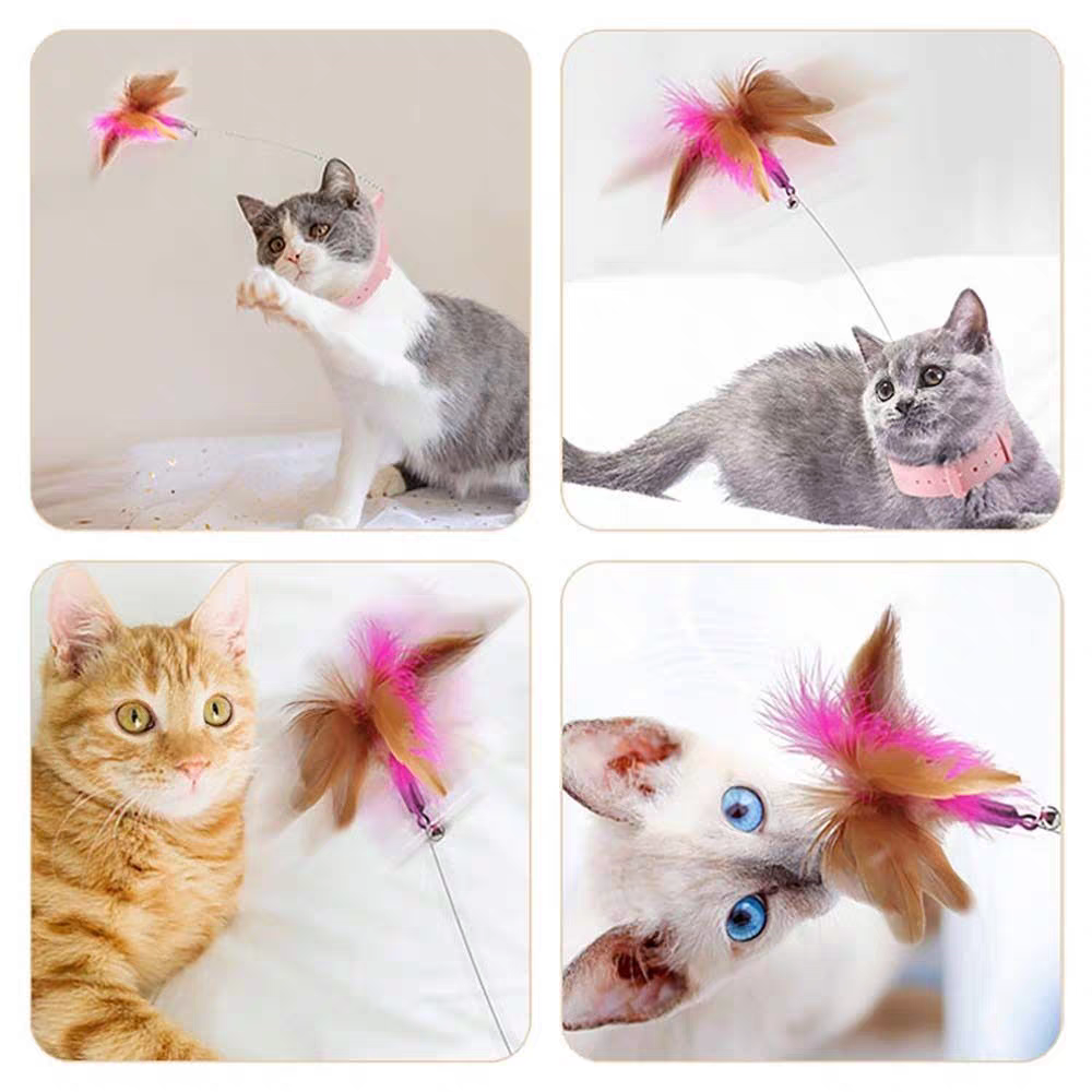 Cat Toys Feather Collar Self-healing - PetsLoveStory®