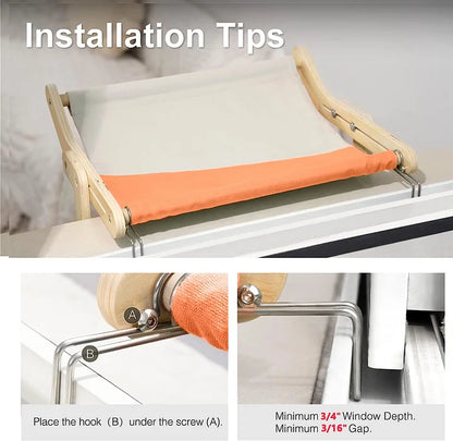 Cat Window & Side Bed Perch - PetsLoveStory®