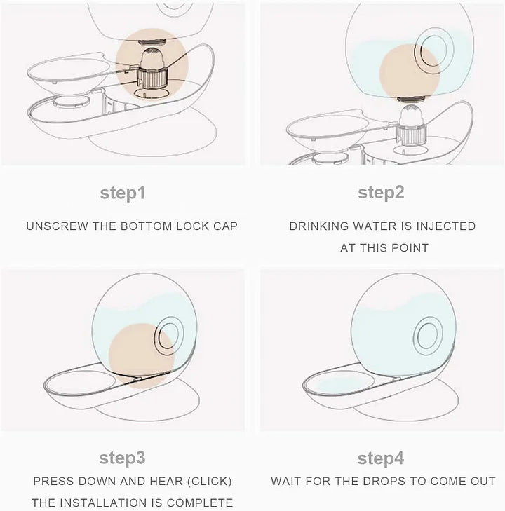 Cat & Dog Automatic Water Fountain - PetsLoveStory®