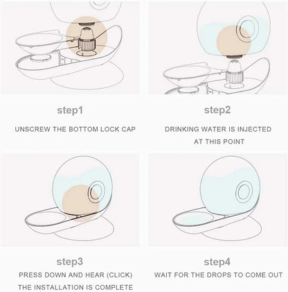 Cat & Dog Automatic Water Fountain - PetsLoveStory®