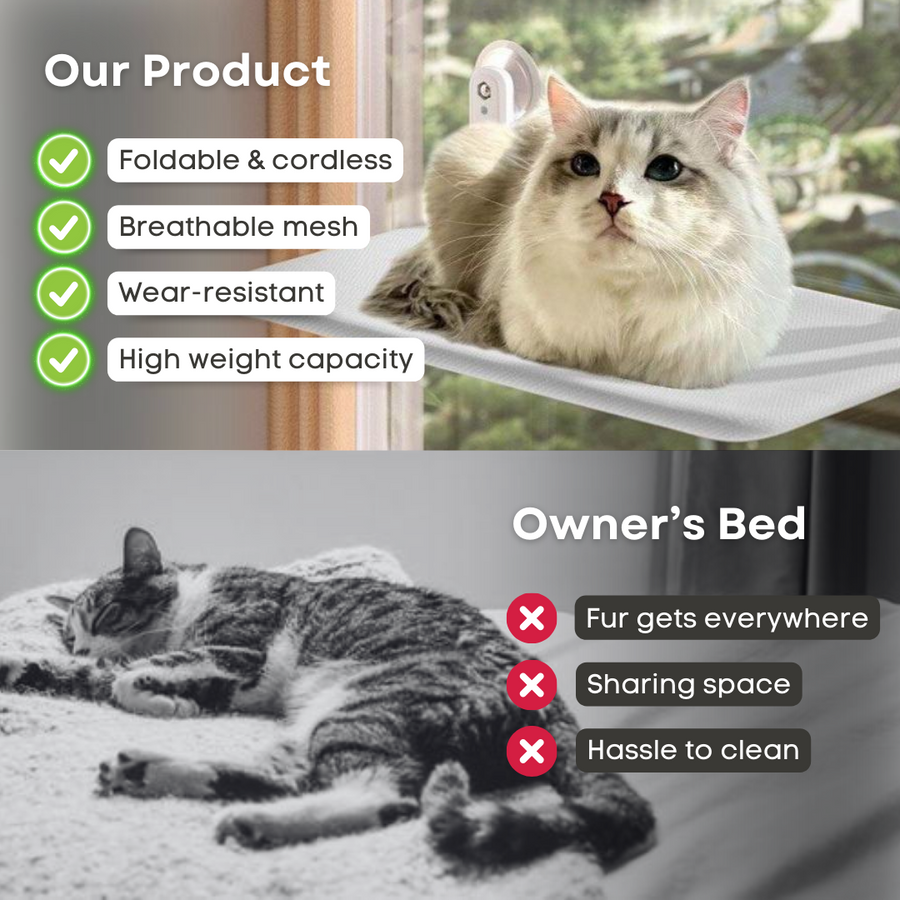 Cat Window Hammock - PetsLoveStory®