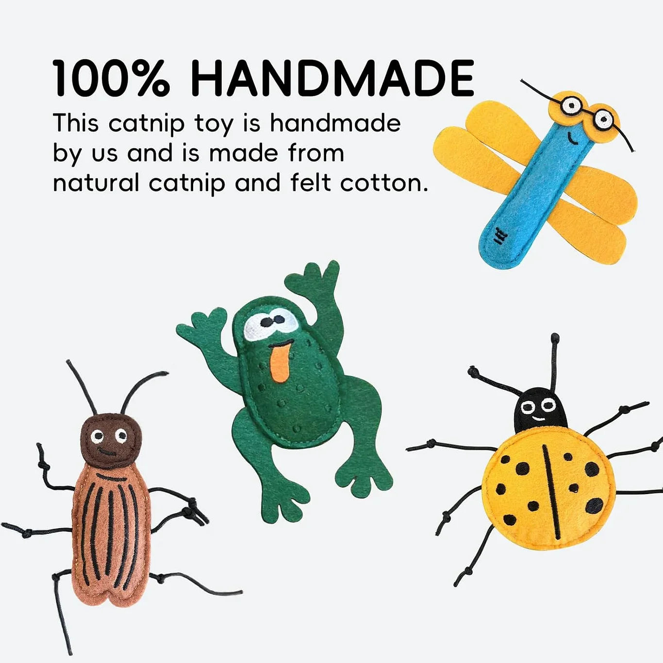 Insect Cat Toys for Cats, Felt Catnip Toy - PetsLoveStory®