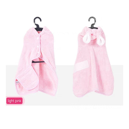 Rabbit ears bathrobe for dogs - PetsLoveStory®