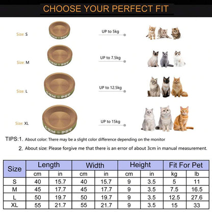 Cat scratching and sleeping bed - PetsLoveStory®