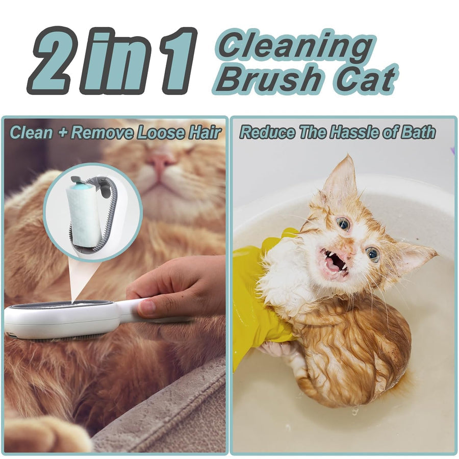 2 in 1 cleaning brush cat - PP19 - PetsLoveStory®