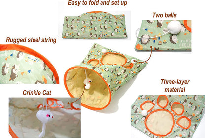 Cat Toy for Indoor Cats Foldable Cat Interactive Toys - PetsLoveStory®