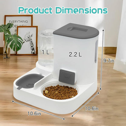 Cat Feeder and Water Dispenser - PetsLoveStory®