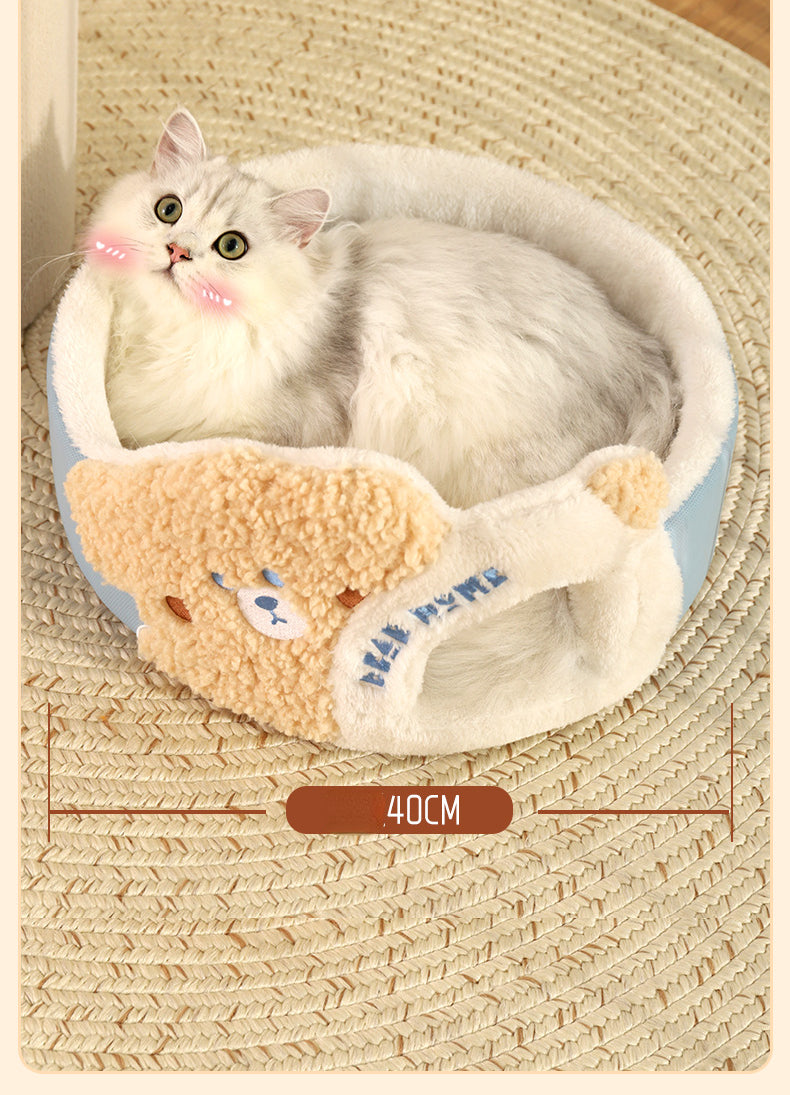 2 Story Cat Barrel Pet Soft Fabric House - PetsLoveStory®