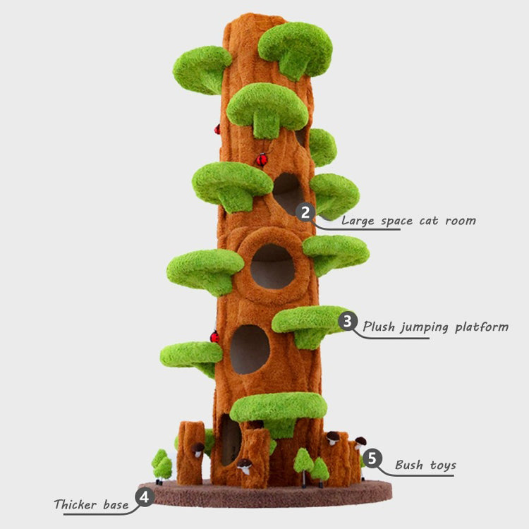 Luxury Simulation Climbing Frame Bed for Multiple Cat Tree - PetsLoveStory®