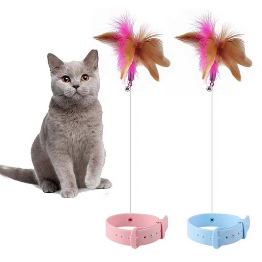 Cat Toys Feather Collar Self-healing - PetsLoveStory®