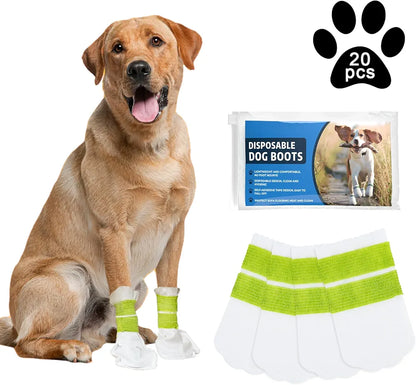 Disposable Waterproof Dog Booties for Paw Protection - PetsLoveStory®