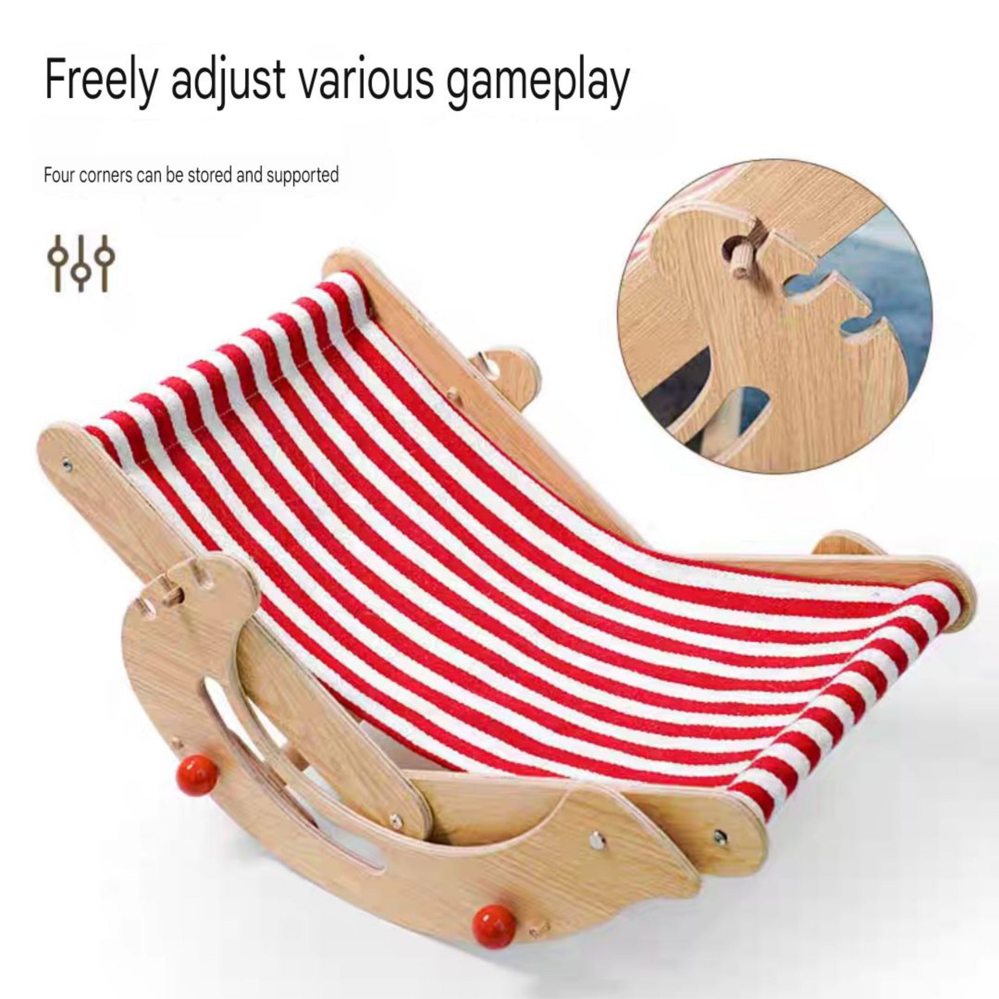 Cat Recliner Chair Solid Wood Multiple Adjustment Levels - PetsLoveStory®