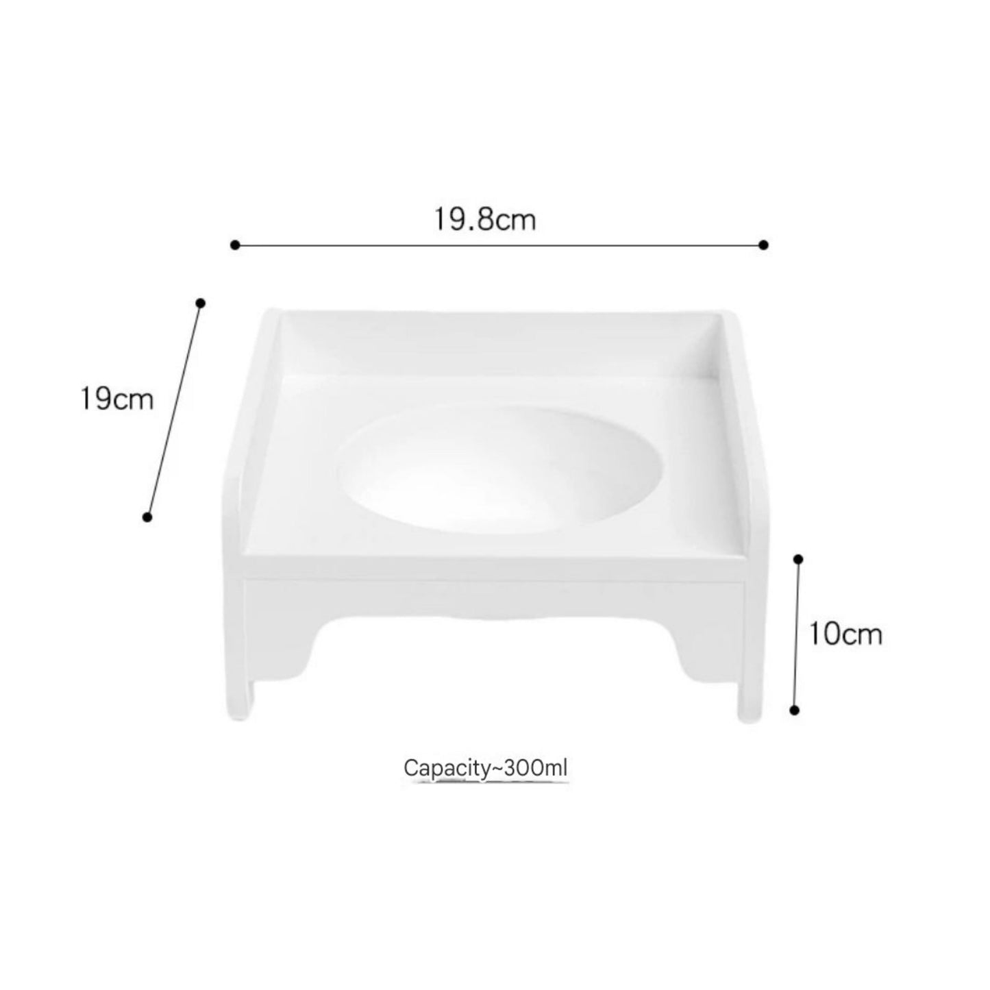 Ceramic Square bowl cat bowl - PetsLoveStory®