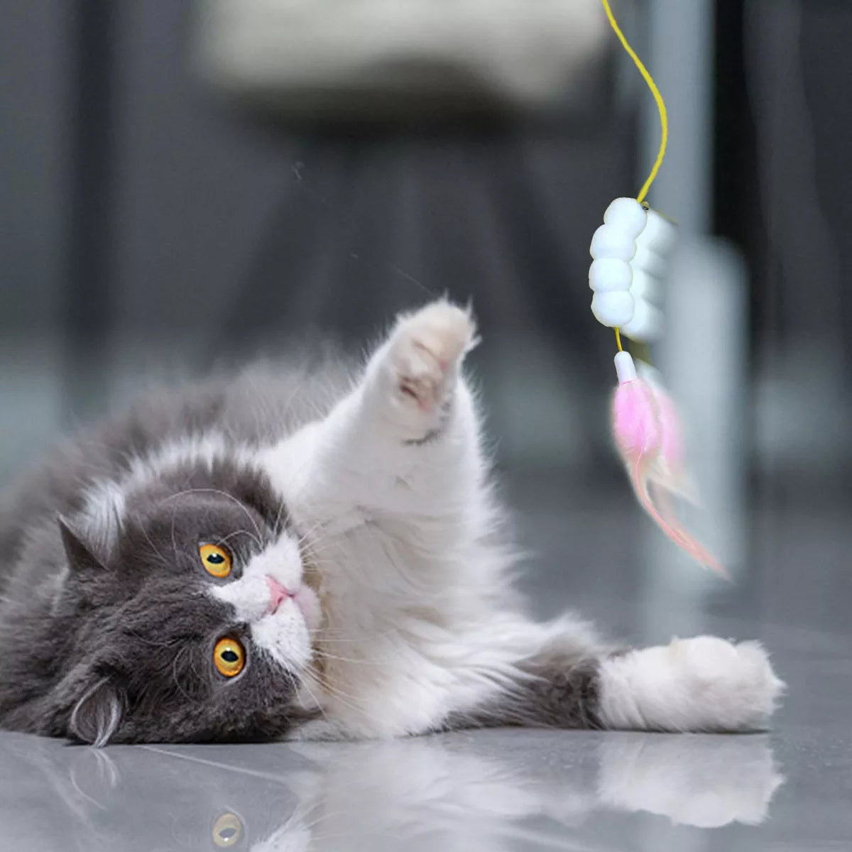 Cat Kitten Door Hanging Toy Cat Kitty Teaser Toy Pet Interactive Toys For Indoor - PetsLoveStory®