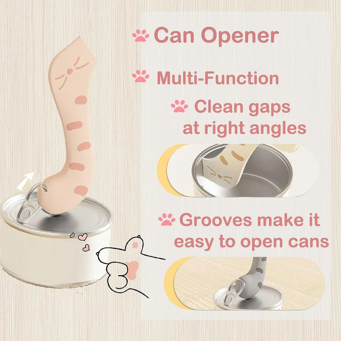 Pet Food Can Lid& Can Opener,Cat Food Spoon for Wet Food - PetsLoveStory®