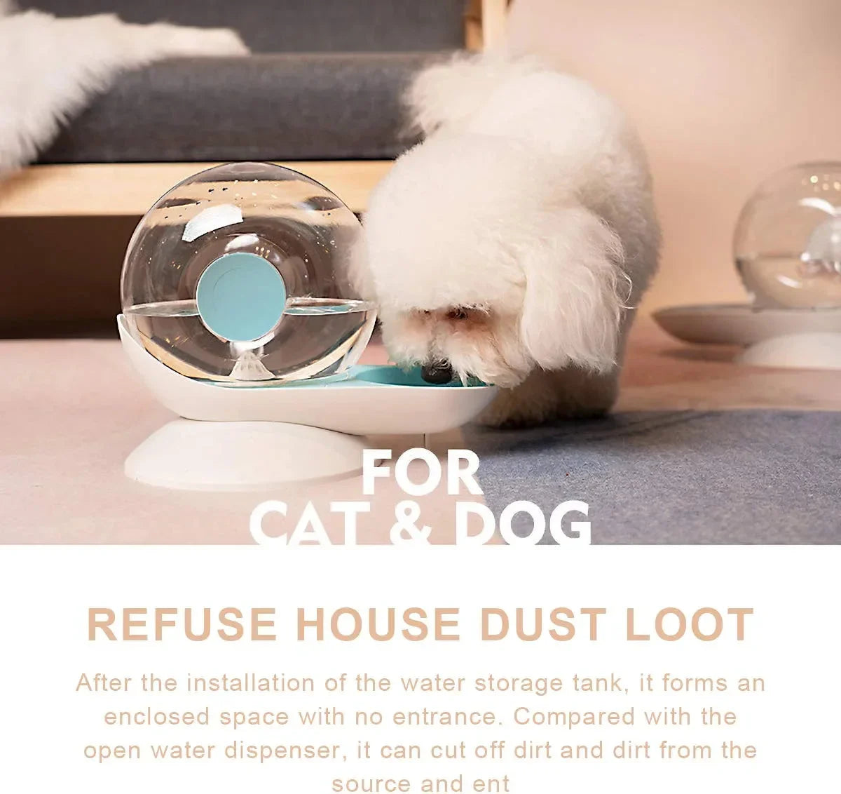 Cat & Dog Automatic Water Fountain - PetsLoveStory®