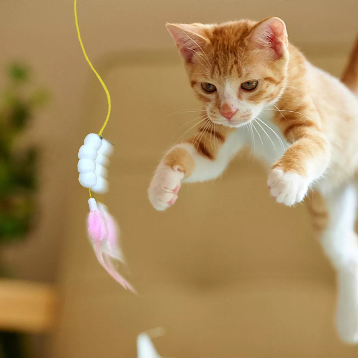 Cat Kitten Door Hanging Toy Cat Kitty Teaser Toy Pet Interactive Toys For Indoor - PetsLoveStory®